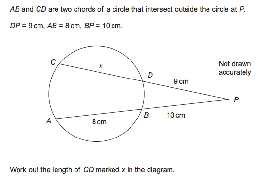 AQA circle theorems question